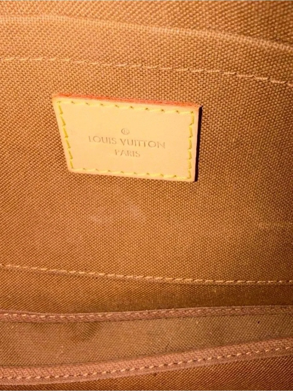 Louis Vuitton Brown Monogram Crossbody with Pink Strap